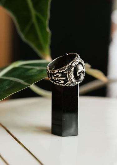 Skull + Sterling Silver Ring