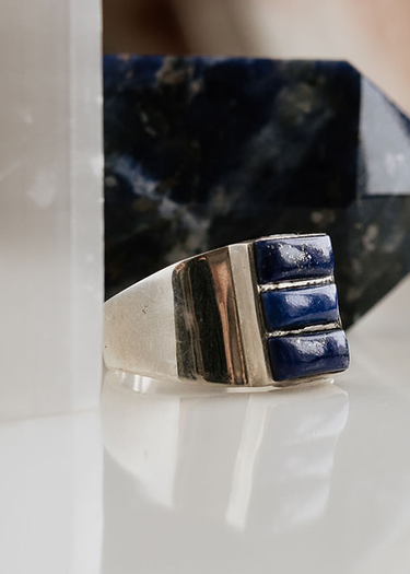 Lapis Lazuli + Sterling Silver Ring