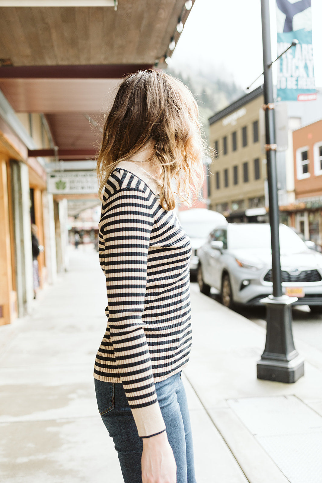 Collared Striped Shirt