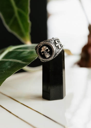 Skull + Sterling Silver Ring