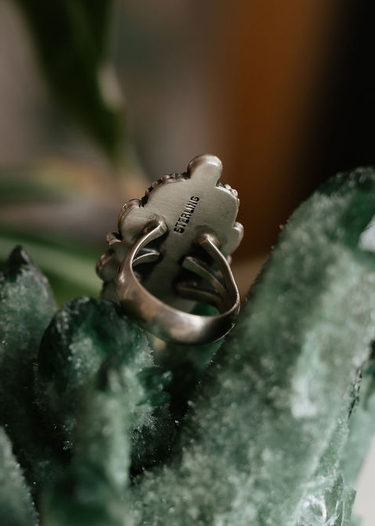 Bumble Bee Jasper Silver Ring