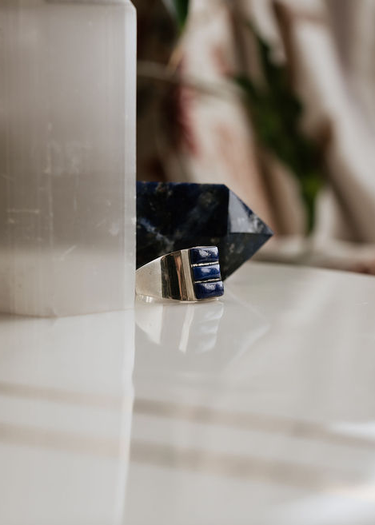 Lapis Lazuli  + Sterling Silver Ring