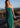 Strapless Bias Maxi Dress - Teal Green
