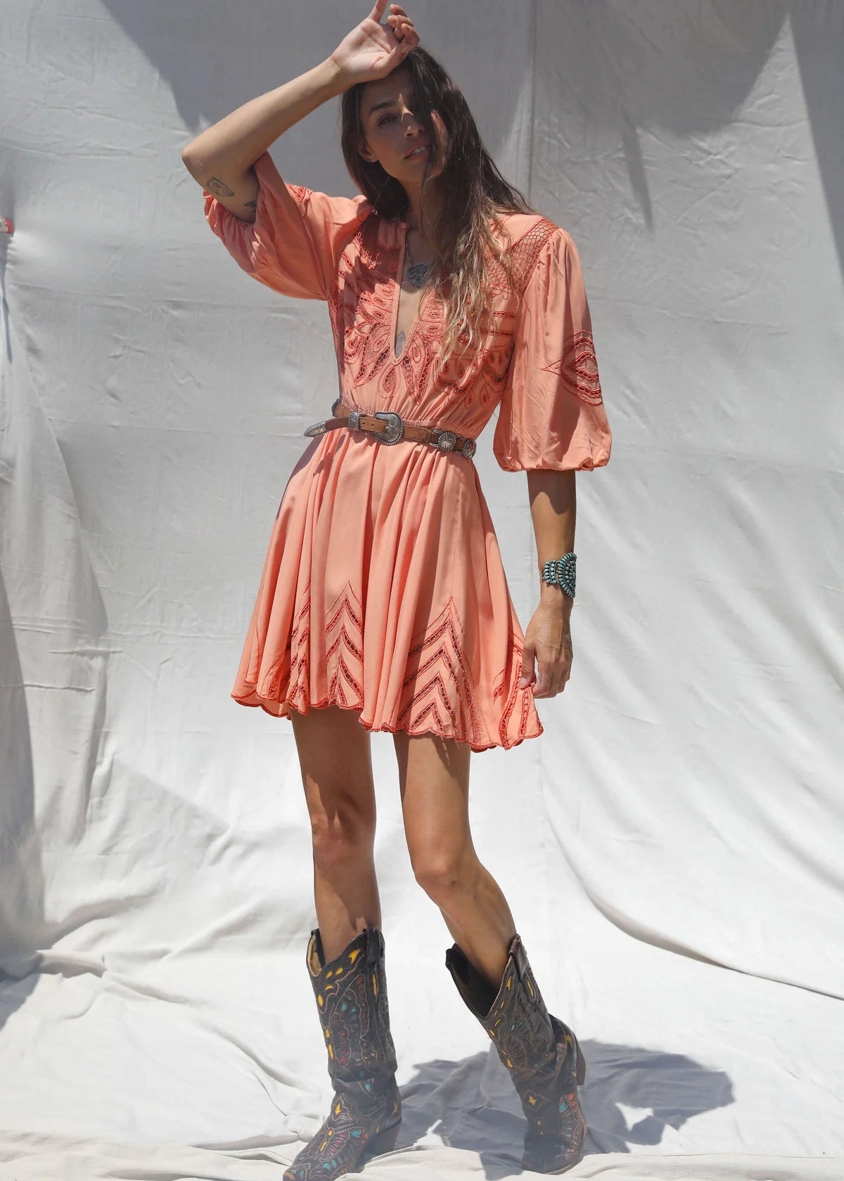 LA Cowgirl Mini Dress