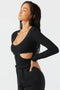 Fitted Cutout Long Sleeve